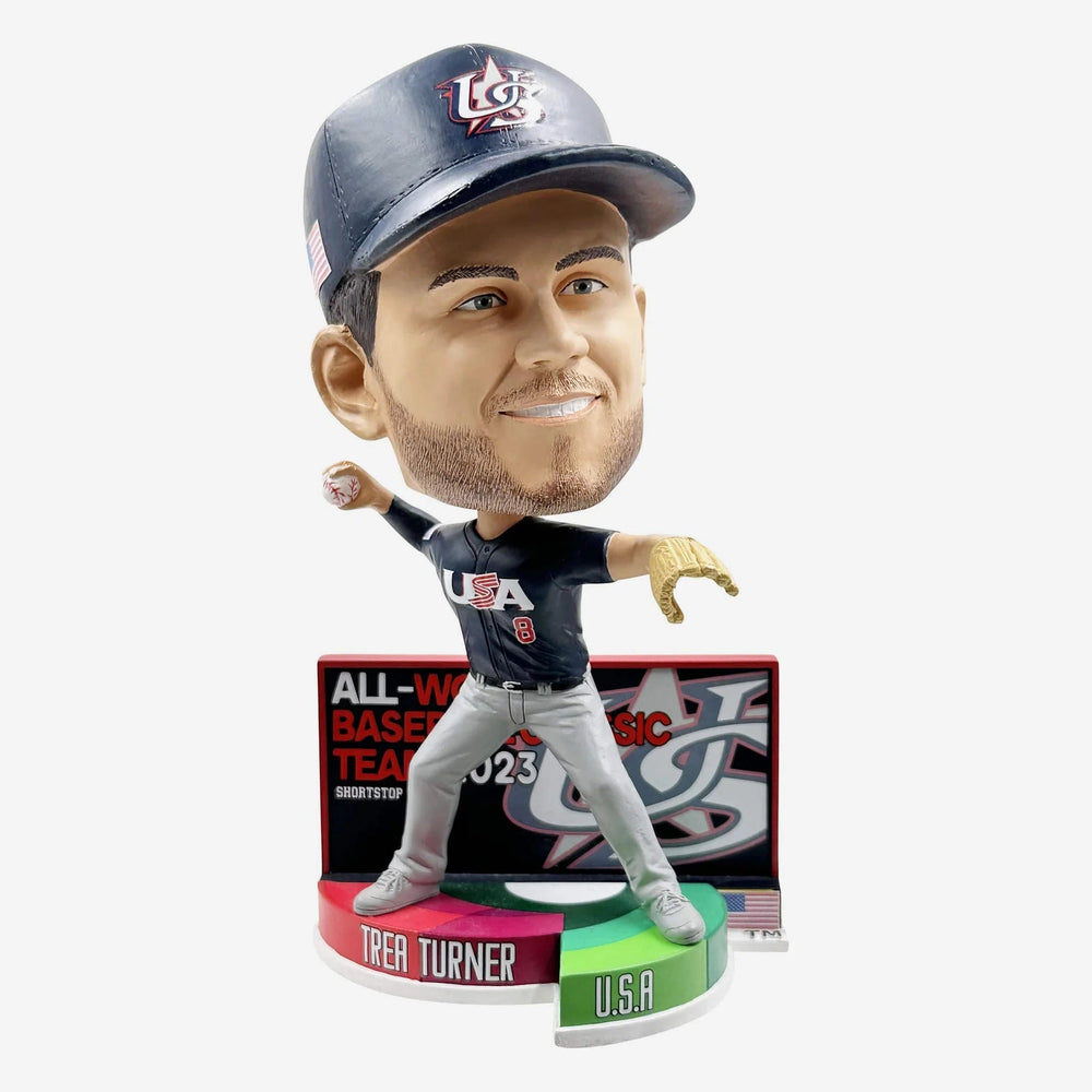 Trea Turner Team Usa 2023 All World Baseball Classic Team Bobblehead (ONLINE ORDER ONLY)
