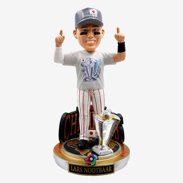 Lars Nootbaar Japan 2023 Wbc Champion Cap & Tee Bobblehead (ONLINE ORDER ONLY)