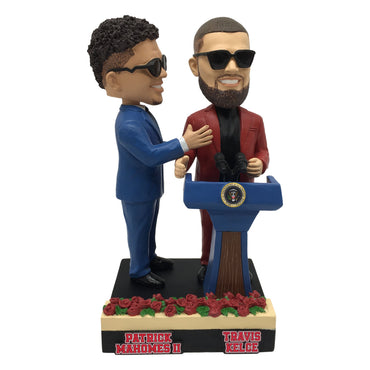 Patrick Mahomes Travis Kelce Kansas City Chiefs Presidential Podium Bobblehead (ONLINE ORDER ONLY)
