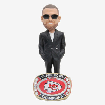 Travis Kelce Kansas City Chiefs Ring Base NFL Bobblehead (ONLINE ORDER ONLY)