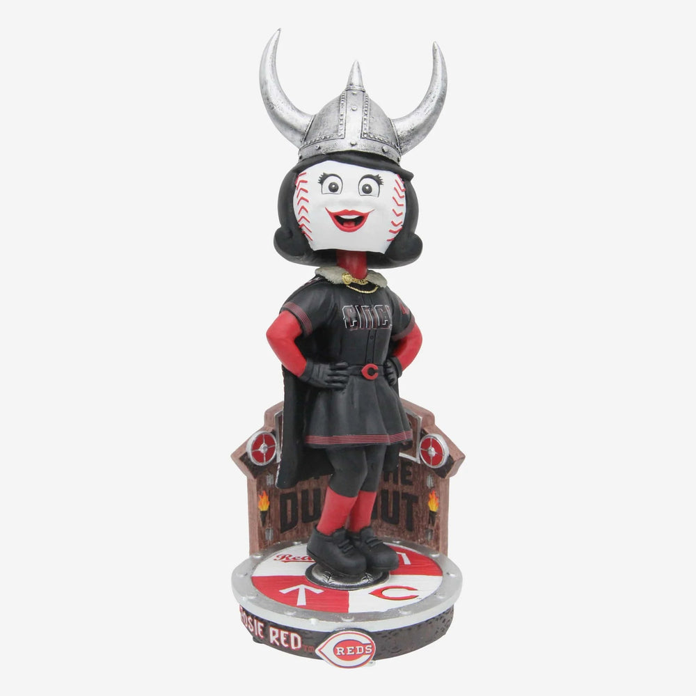 Rosie Red Cincinnati Reds City Connect Viking Hat Home Run Celebration MLB Bobblehead (ONLINE ORDER ONLY)