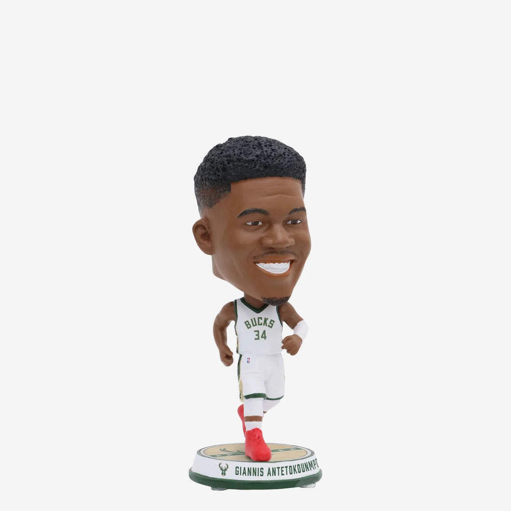 Giannis Antetokounmpo Milwaukee Bucks Court Stripe Mini Bighead NBA Bobblehead (ONLINE ORDER ONLY)