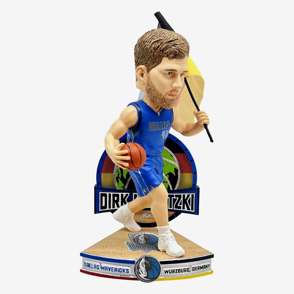 Dirk Nowitzki Dallas Mavericks German National Flag International Collection NBA Bobblehead (ONLINE ORDER ONLY)