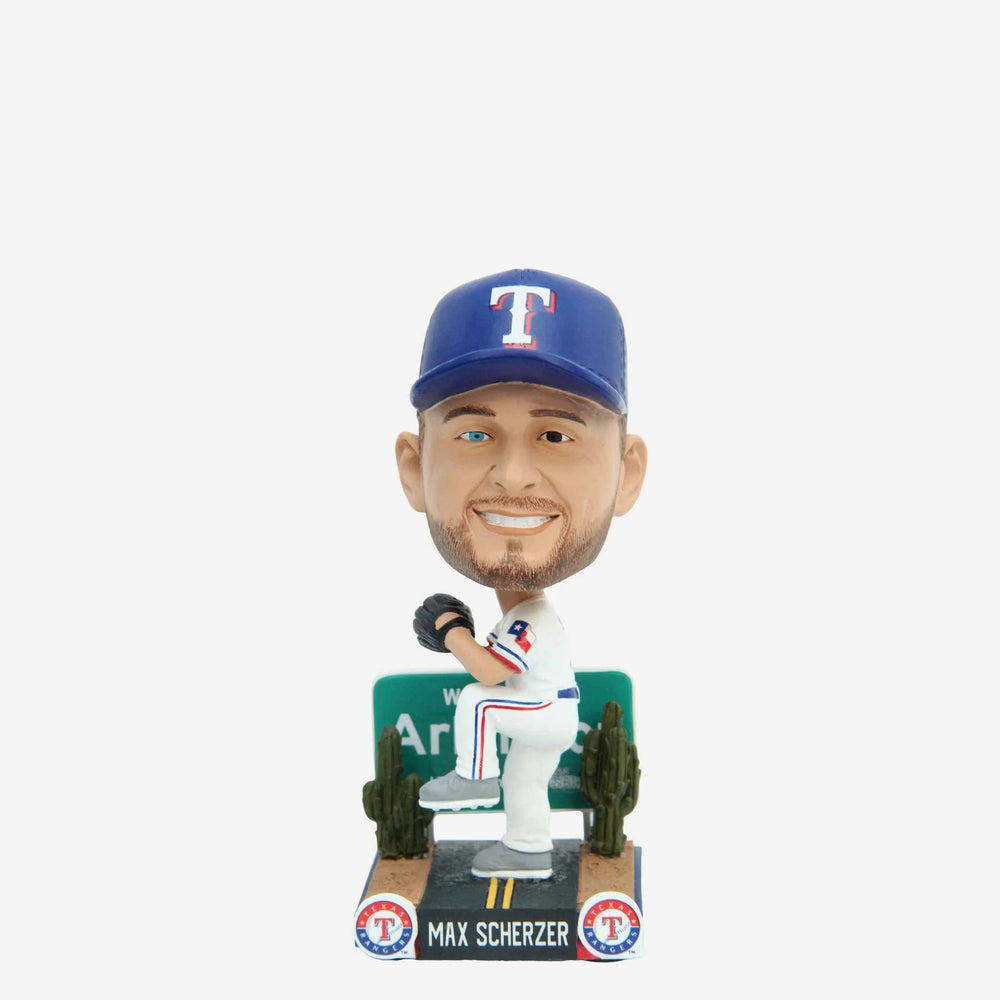 Max Scherzer Texas Rangers Next Stop Mini Bighead MLB Bobblehead (ONLINE ORDER ONLY)