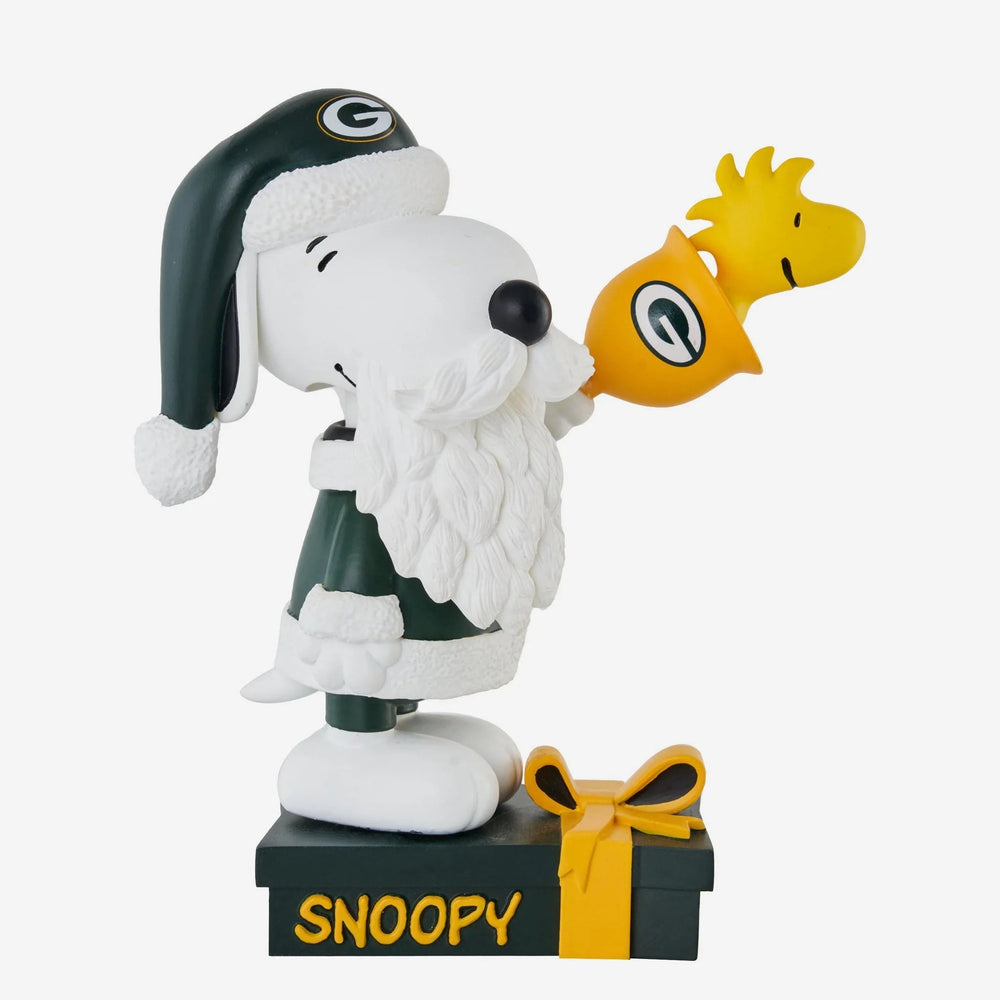 Snoopy & Woodstock Green Bay Packers Peanuts Christmas Special NFL Bobblehead (ONLINE ORDER ONLY)