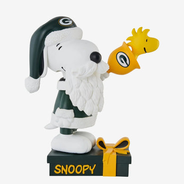 Snoopy & Woodstock Green Bay Packers Peanuts Christmas Special NFL Bobblehead (ONLINE ORDER ONLY)