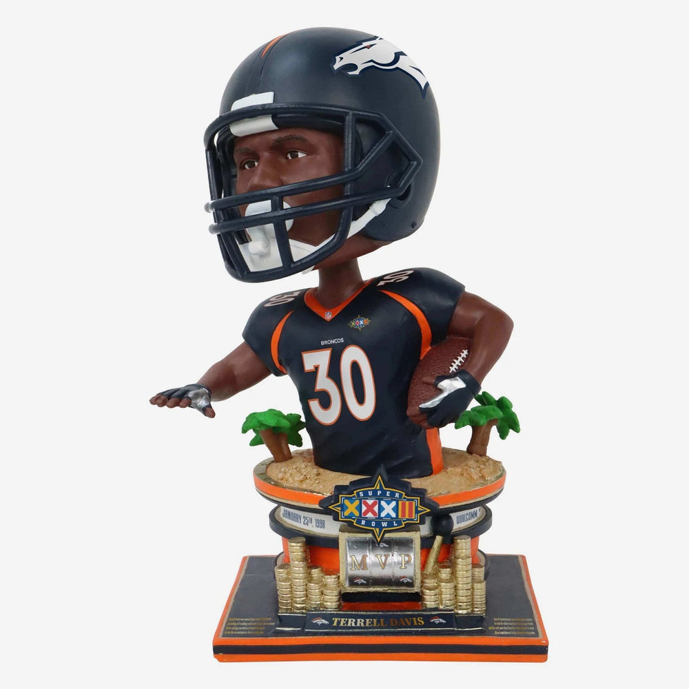 Terrell Davis Denver Broncos Super Bowl XXXII MVP Bust Bighead NFL Bobblehead (ONLINE ORDER ONLY)