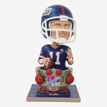 Phil Simms New York Giants Super Bowl XXI MVP Bust Bighead NFL Bobblehead (ONLINE ORDER ONLY)