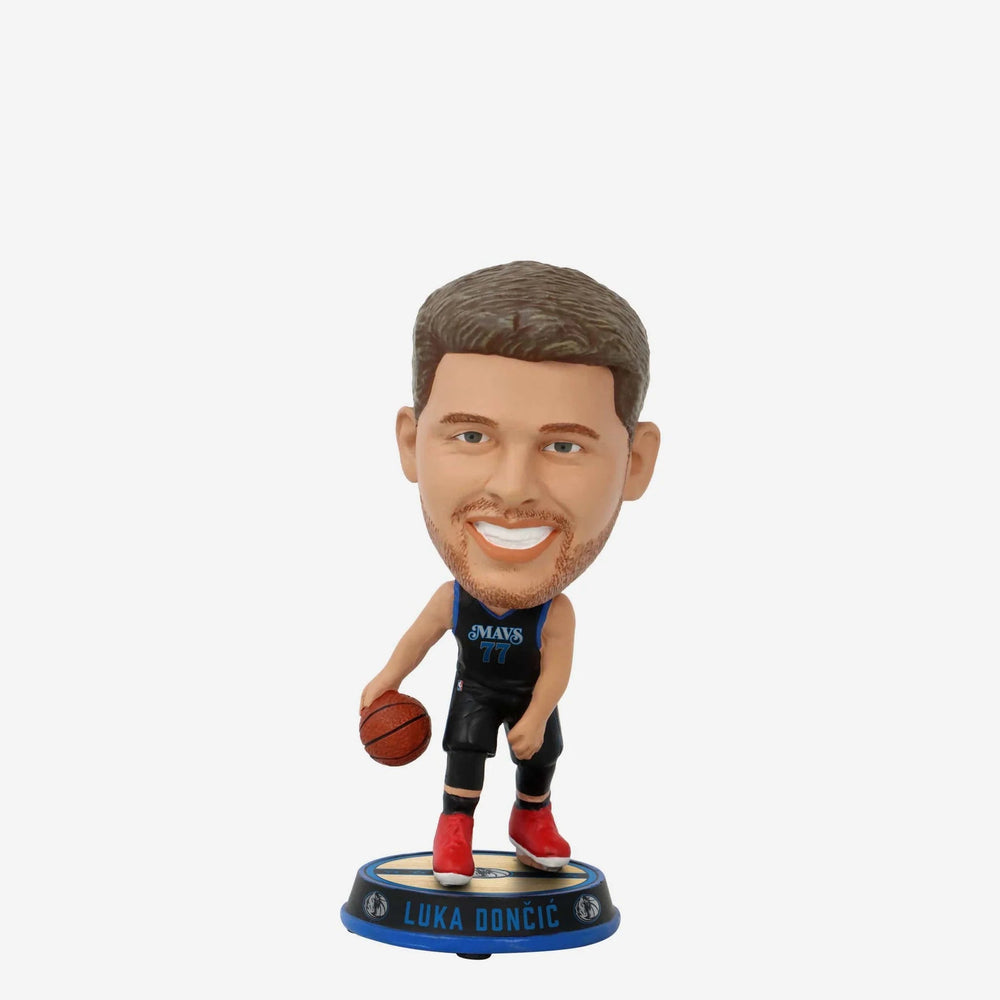 Luka Doncic Dallas Mavericks 2024 City Jersey Court Stripe Mini Bighead NBA Bobblehead (ONLINE ORDER ONLY)