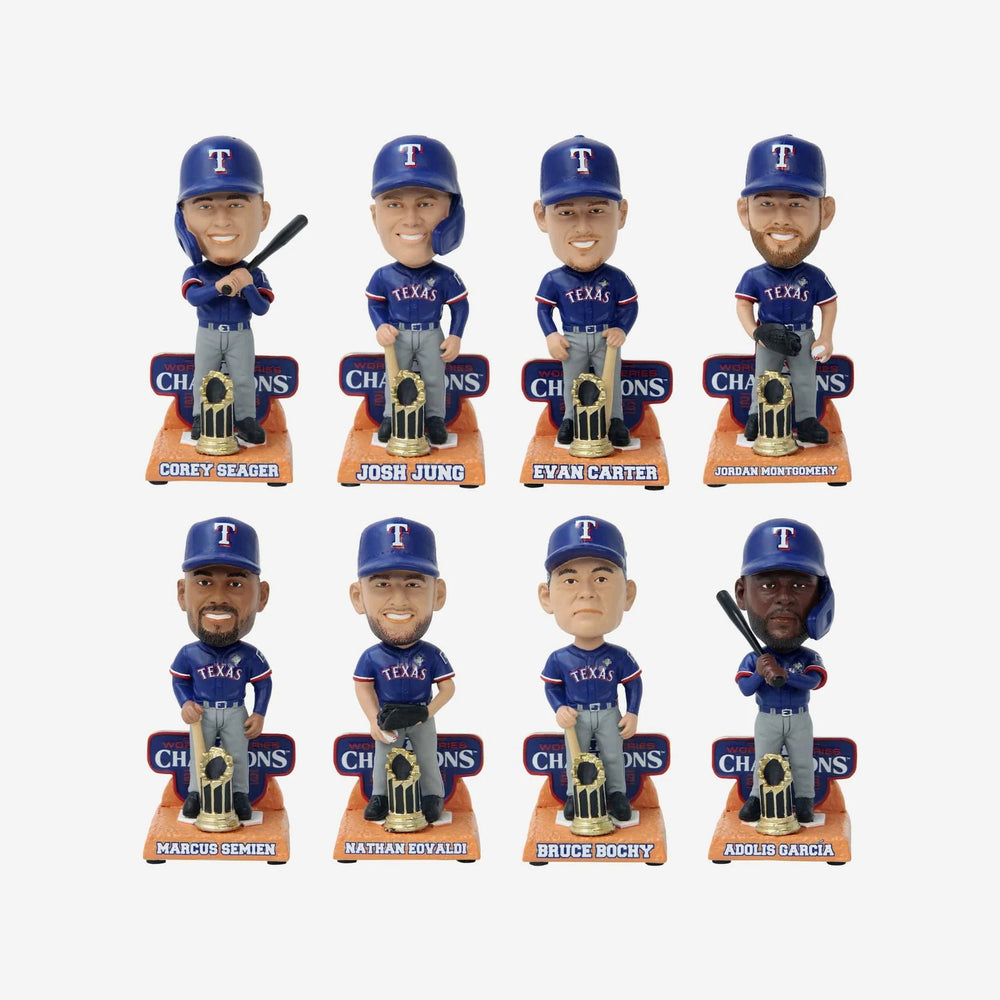 Texas Rangers 2023 World Series Champions Mini Bobblehead Boxed Set (ONLINE ORDER ONLY)