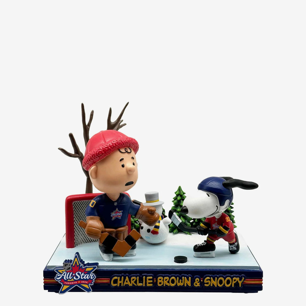 Charlie Brown & Snoopy Commemorative 2024 NHL All-Star Mini Scene Bobblehead (ONLINE ORDER ONLY)