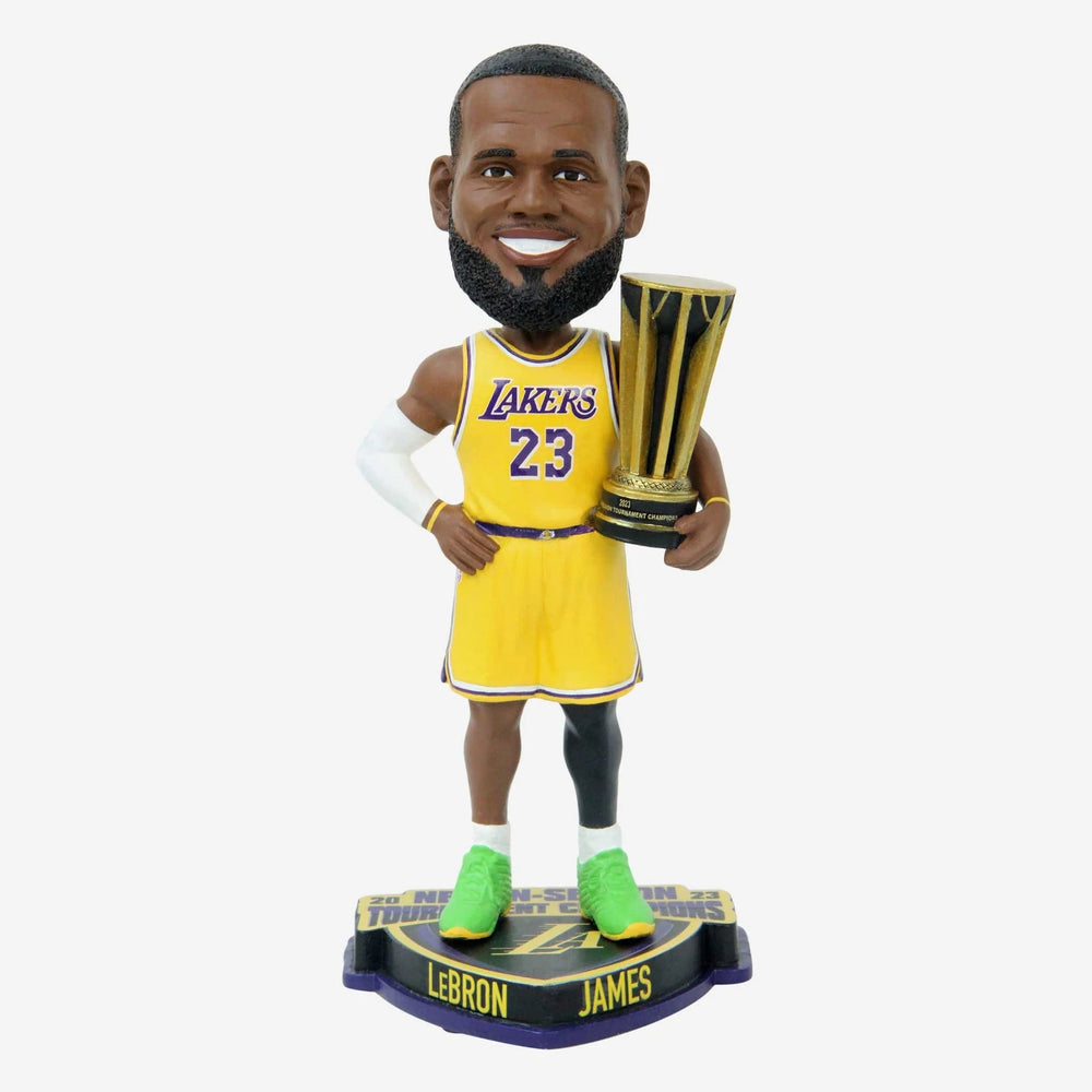Lebron James Los Angeles Lakers 2023 In-Season Tournament Champion Bobblehead (ONLINE ORDER ONLY)