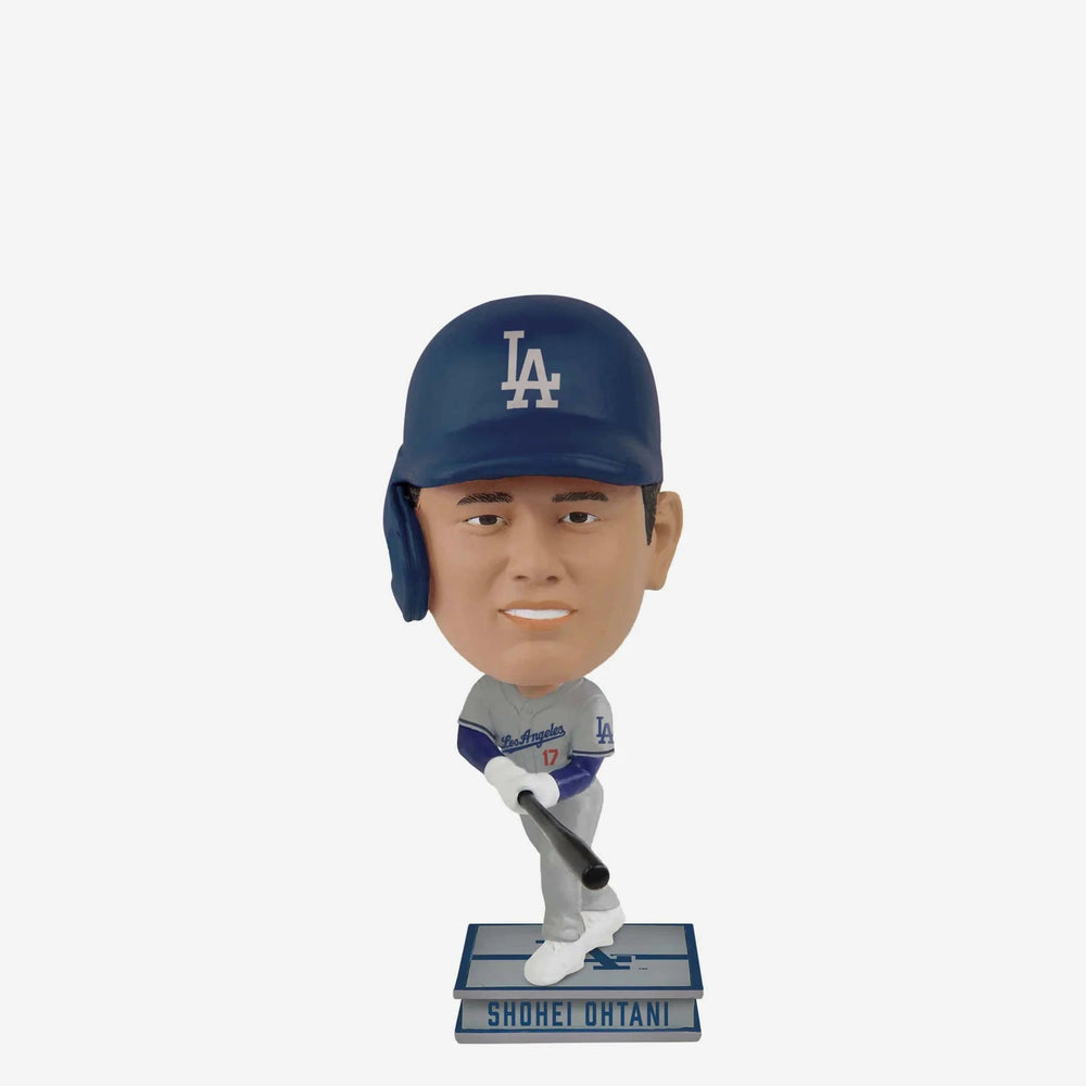Shohei Ohtani Los Angeles Dodgers Away Jersey Square Mini Bighead Bobblehead (ONLINE ORDER ONLY)