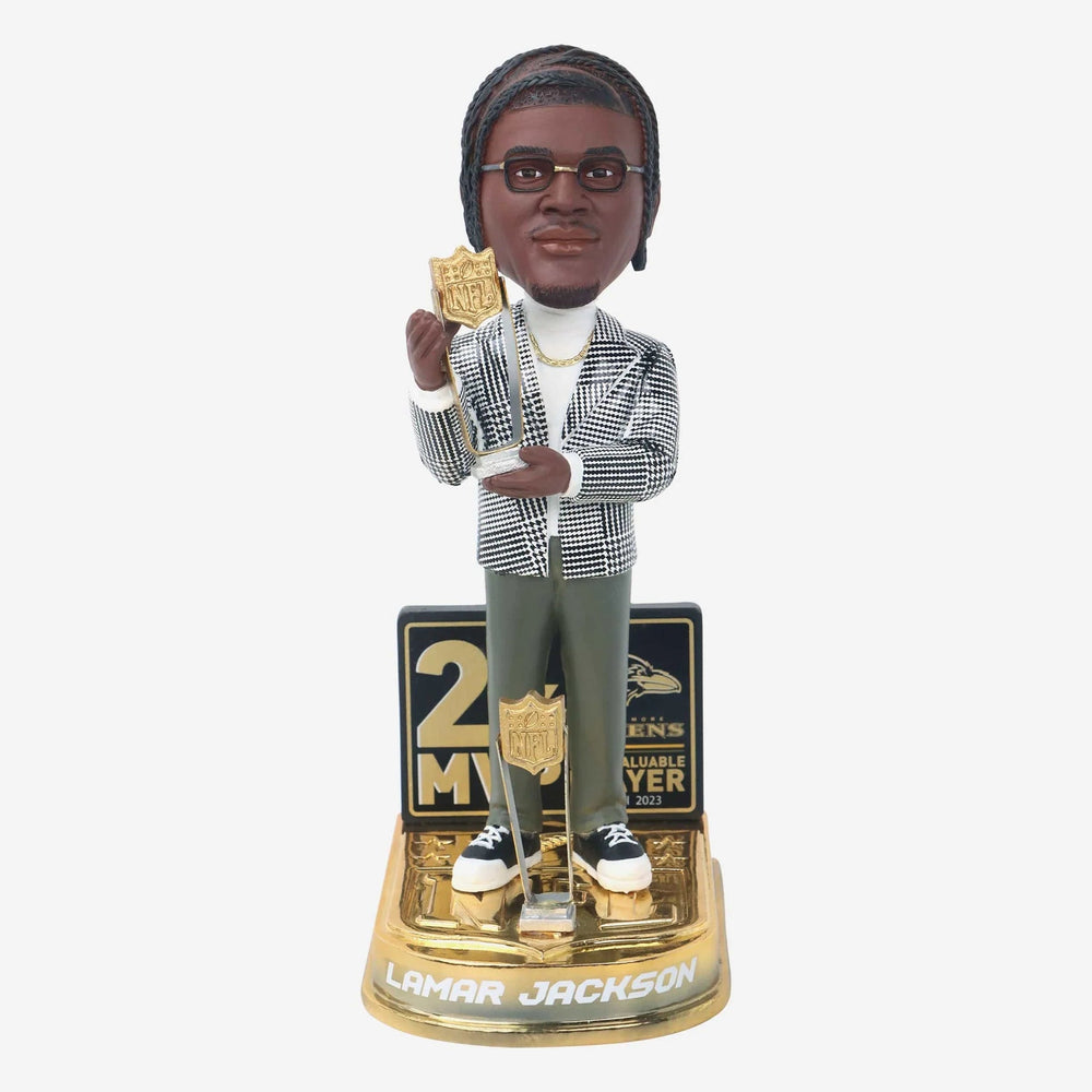 Lamar Jackson Baltimore Ravens 2023 NFL Most Valuable Player NFL Bobblehead (ONLINE ORDER ONLY)