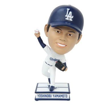 Yoshinobu Yamamoto Los Angeles Dodgers 9.5 Inch Home Uniform Bighead MLB Bobblehead (ONLINE ORDER ONLY)