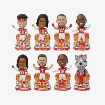 Kansas City Chiefs Super Bowl Lviii Btb Champions Mini Bobblehead Boxed Set (ONLINE ORDER ONLY)