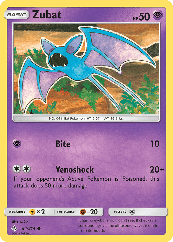Zubat (64/214) [Sun & Moon: Unbroken Bonds] (Online Only)