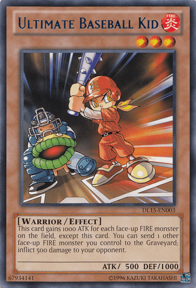 Ultimate Baseball Kid (Blue) [DL15-EN003] Rare (ONLINE ORDER ONLY)