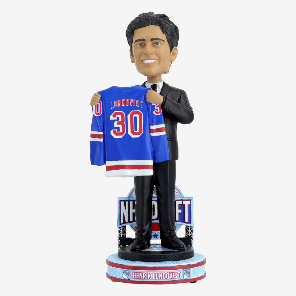 Henrik Lundqvist New York Rangers 2000 NHL Draft Pick #205 Bobblehead (ONLINE ORDER ONLY)