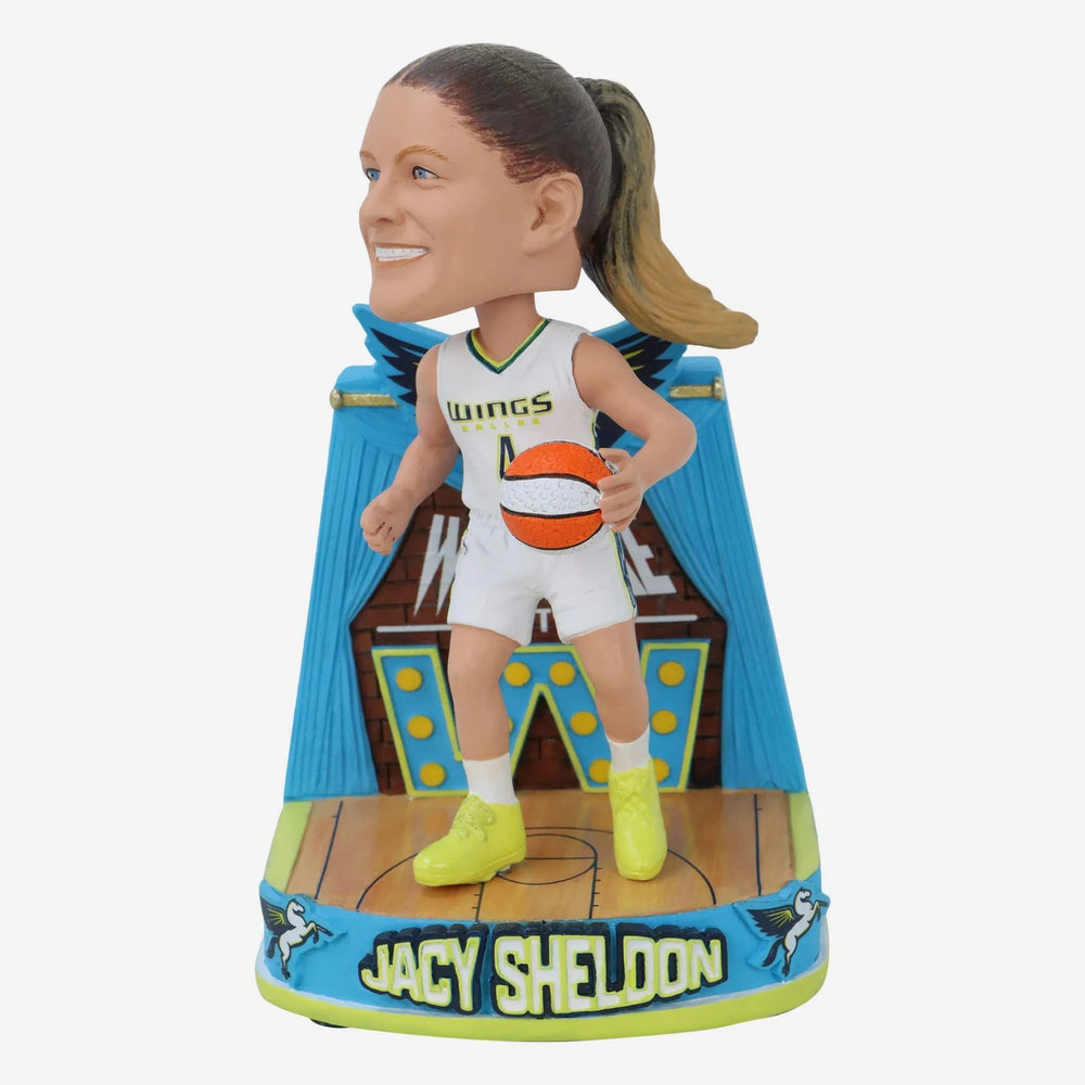 Jacy Sheldon Dallas Wings Welcome To The W WNBA Bobblehead (ONLINE ORDER ONLY)