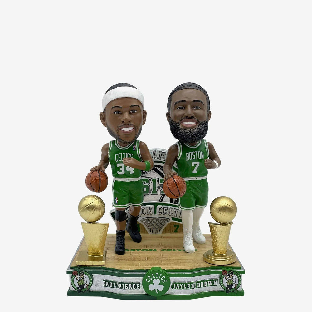 Paul Pierce & Jaylen Brown Boston Celtics Championship Then And Now Bobblehead (ONLINE ORDER ONLY)