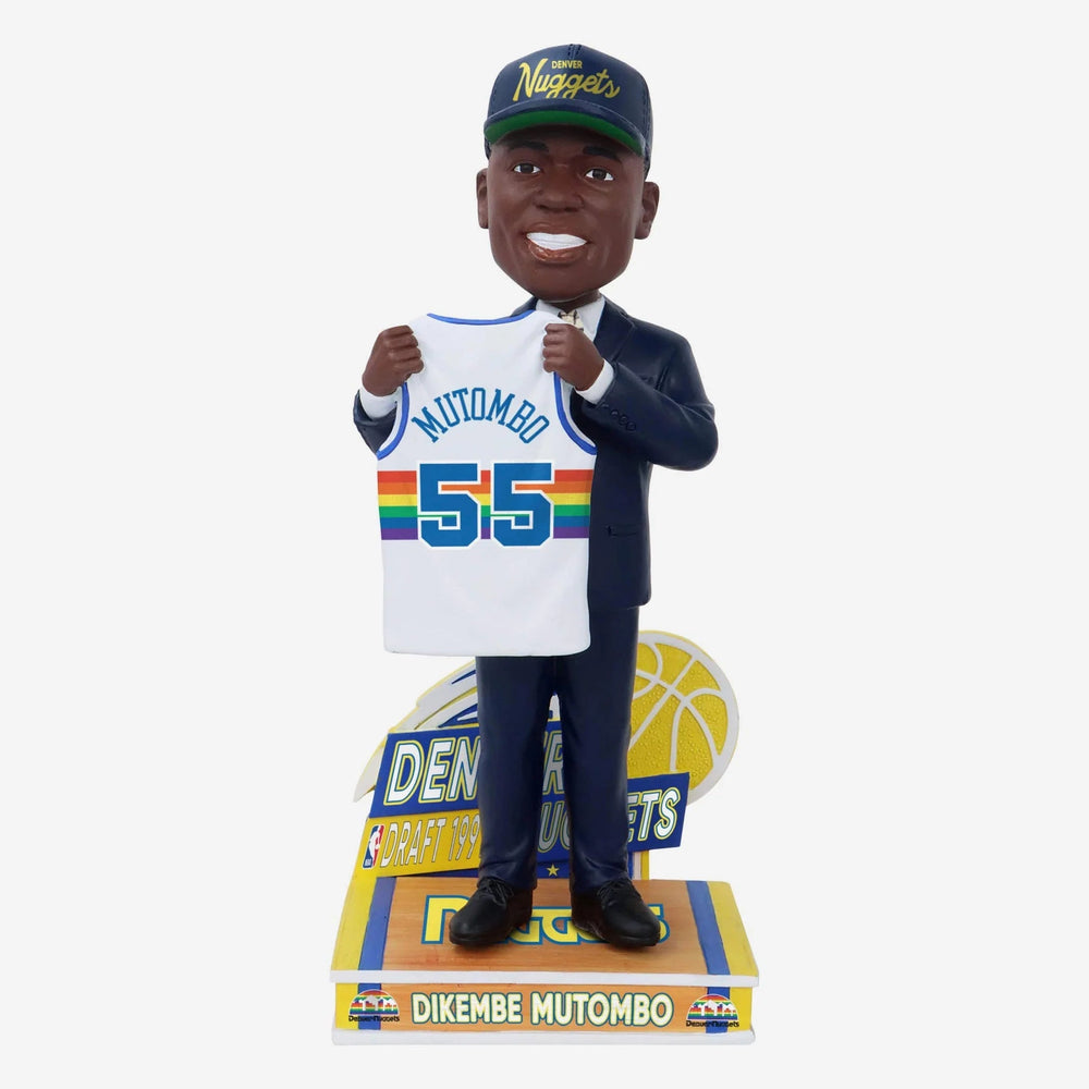 Dikembe Mutombo Denver Nuggets 1991 Draft Pick NBA Bobblehead (ONLINE ORDER ONLY)