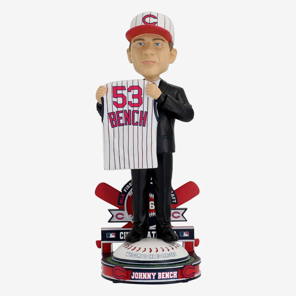 Johnny Bench Cincinnati Reds 1965 MLB Draft Pick #36 Bobblehead (ONLINE ORDER ONLY)
