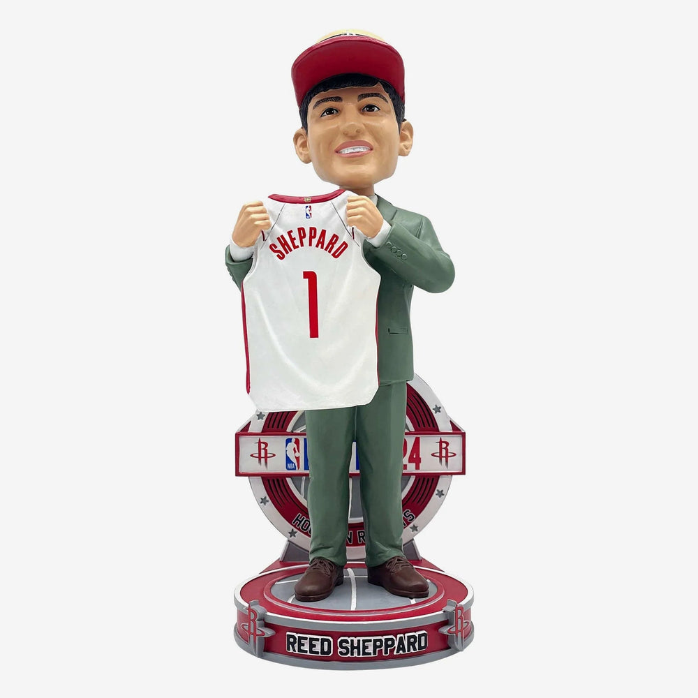 Reed Sheppard Houston Rockets 2024 NBA Draft Pick Bobblehead (ONLINE ORDER ONLY)