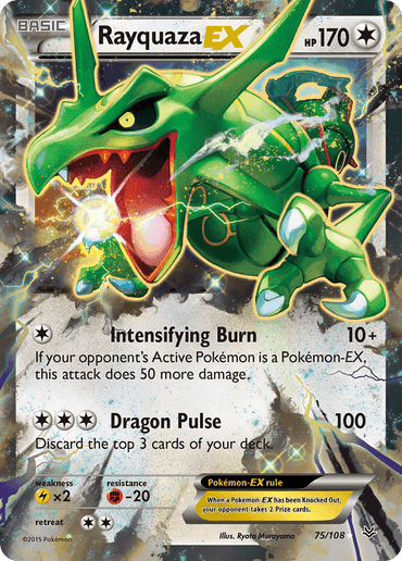 Rayquaza EX (75/108) [XY: Roaring Skies] (Online Only)