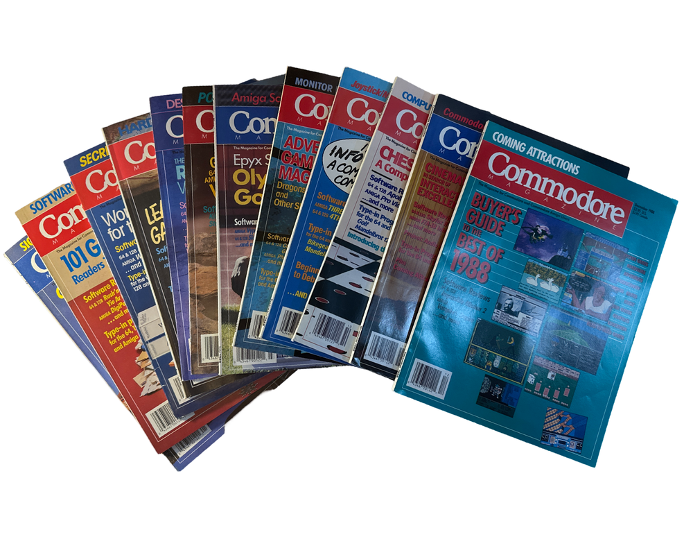 Commodore Magazine 1988 Back Issue(s) C64 C128 VIC-20 Commodore 64 Magazine (Online Order Only)