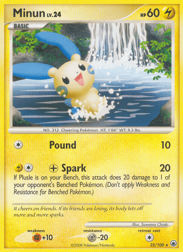 Minun (25/100) [Diamond & Pearl: Majestic Dawn] (Online Only)