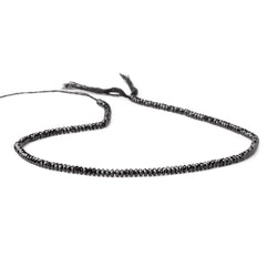 3mm Black Spinel Micro Faceted Heishi Beads 12.5 inch 180 pieces AAA (ONLINE ORDER ONLY)