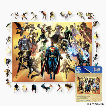 Justice League Super-Hero Wooden Jigsaw Puzzle (Online Order Only)