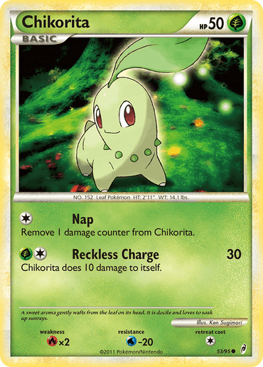 Chikorita (53/95) [HeartGold & SoulSilver: Call of Legends] (Online Only)