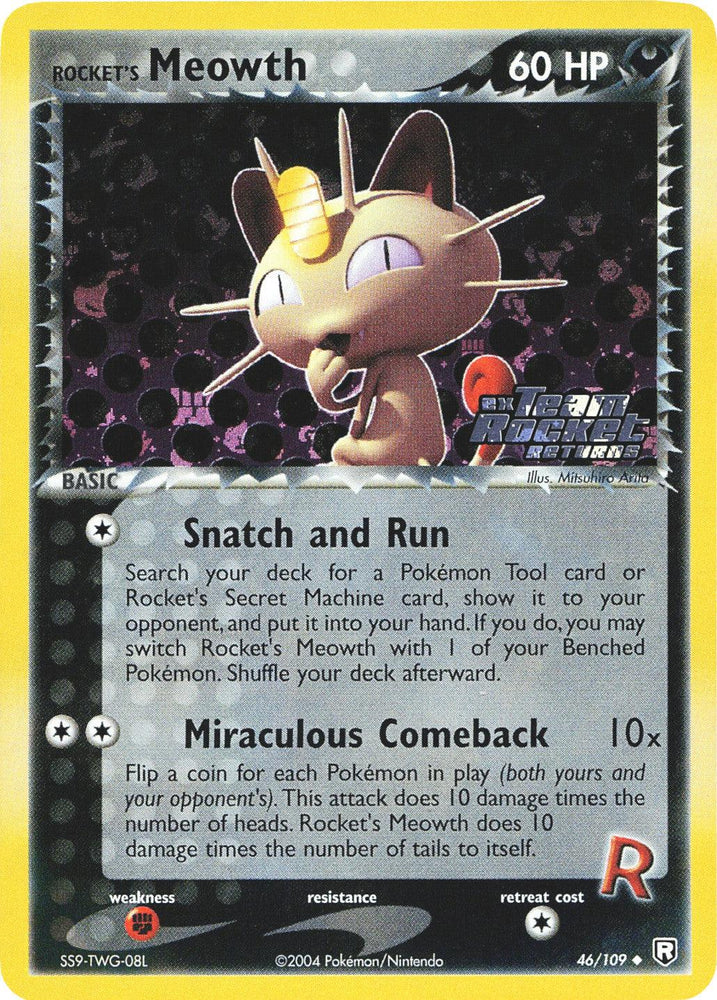 Rocket's Meowth (46/109) (Stamped) [EX: Team Rocket Returns] (Online Only)