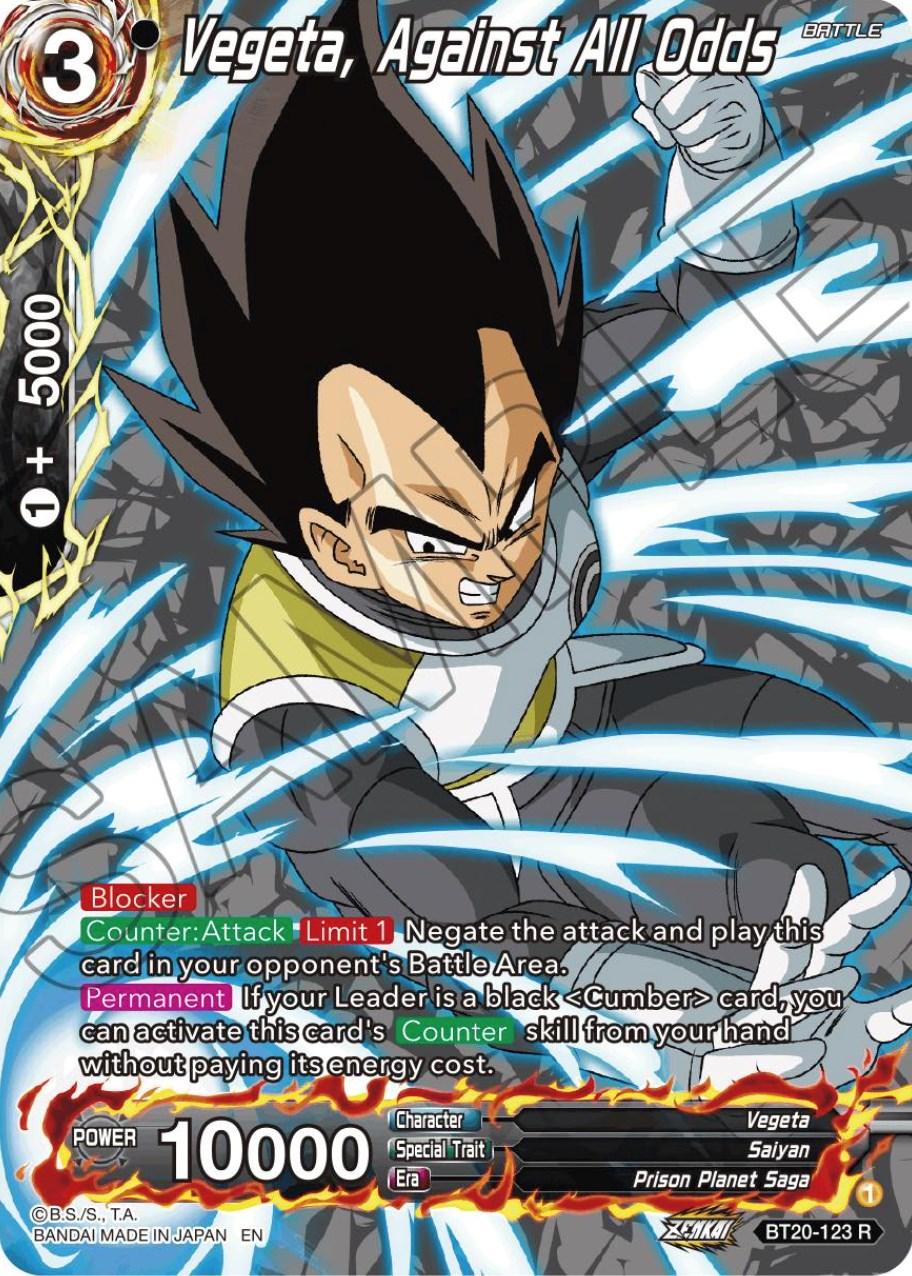 Vegeta, Against All Odds (Silver Foil) (BT20-123) [Power Absorbed] (ONLINE ORDER ONLY)