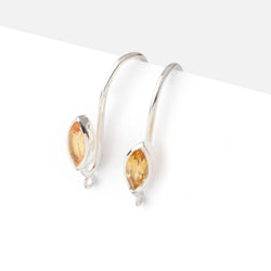 19mm Citrine Marquise Ear Wire Set of 2 pieces (ONLINE ORDER ONLY)