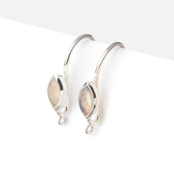 19mm Ethiopian Opal Plain Marquise Ear Wire Set of 2 pieces (ONLINE ORDER ONLY)