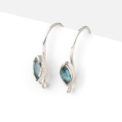 19mm London Blue Topaz Marquise Ear Wire Set of 2 pieces (ONLINE ORDER ONLY)