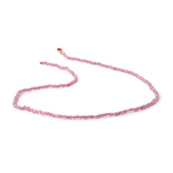 1.9mm Ruby Micro Faceted Rondelle Beads 12.5 inch 230 pieces A (ONLINE ORDER ONLY)