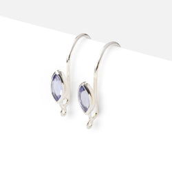 19mm Tanzanite Marquise Ear Wire Set of 2 pieces (ONLINE ORDER ONLY)