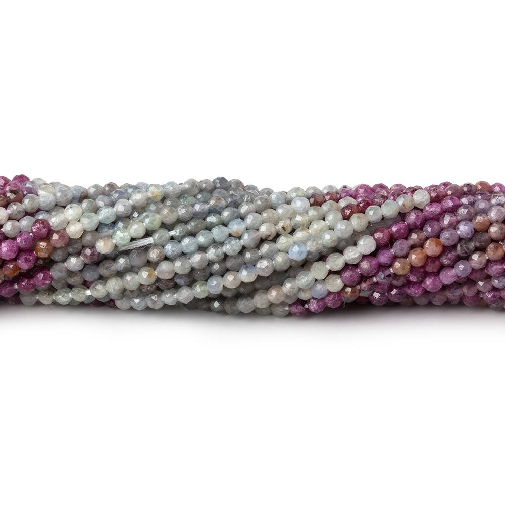 1.9mm Umba Sapphire Micro Faceted Rounds 12.75 inch 180 Beads AAA (ONLINE ORDER ONLY)