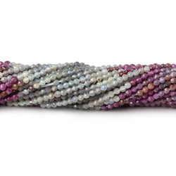 1.9mm Umba Sapphire Micro Faceted Rounds 12.75 inch 180 Beads AAA (ONLINE ORDER ONLY)