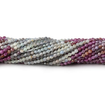 1.9mm Umba Sapphire Micro Faceted Rounds 12.75 inch 180 Beads AAA (ONLINE ORDER ONLY)