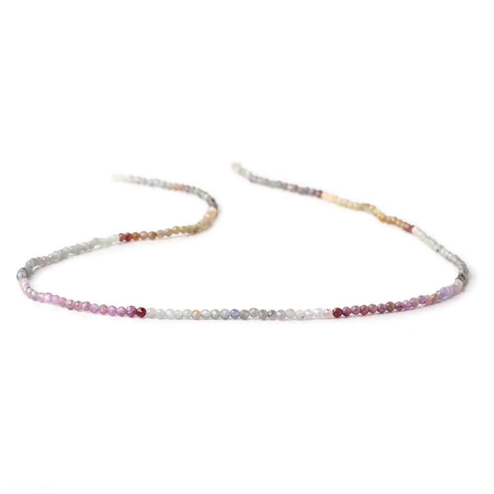 1.9mm Umba Sapphire Micro Faceted Rounds 12.75 inch 180 Beads AAA (ONLINE ORDER ONLY)