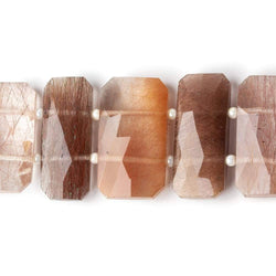 19x10-22x12mm Rutilated Quartz Double Drilled Faceted Rectangles 7 inch 15 beads AA (ONLINE ORDER ONLY)