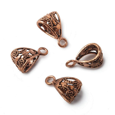 19x11mm Butterfly Antiqued Copper Bail Finding Set of 4 (ONLINE ORDER ONLY)
