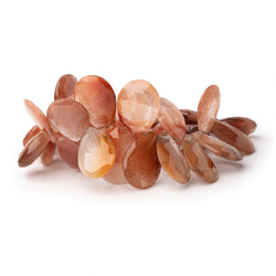 19x13-22x15mm Rutilated Quartz Faceted Pear Beads 8 inch 34 pieces (ONLINE ORDER ONLY)