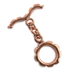 19x13x13mm Copper Circle Toggle (ONLINE ORDER ONLY)