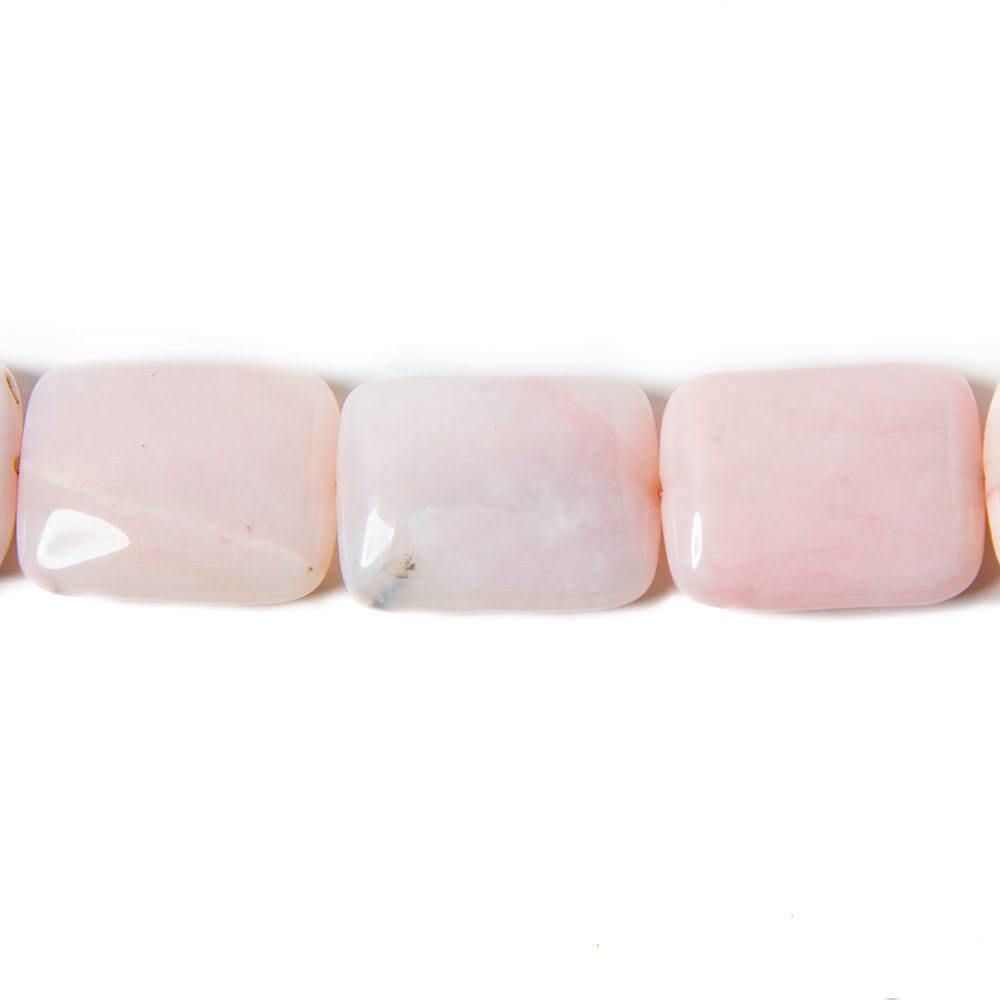 19x14-20x15mm Dendritic Pink Peruvian Opal plain rectangle 11.75 in 15 beads (ONLINE ORDER ONLY)